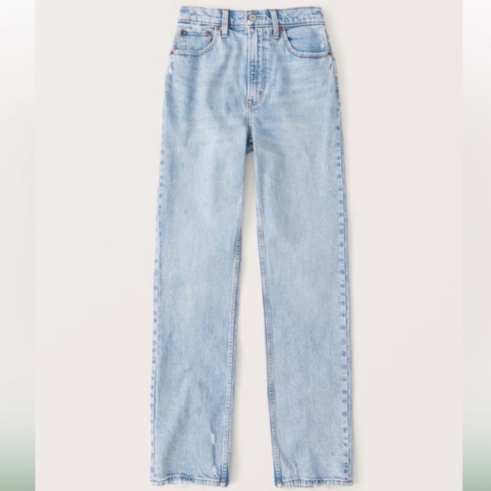 Abercrombie 90’s slim straight ultra high rise